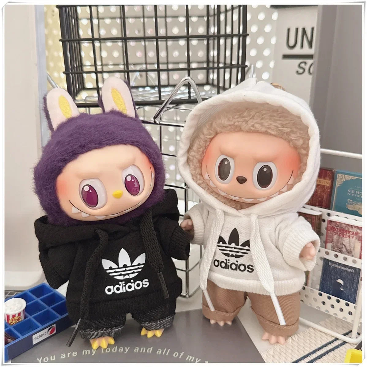 Vêtements pour Poupée Labubu – Ensemble Hoodie & Pantalon