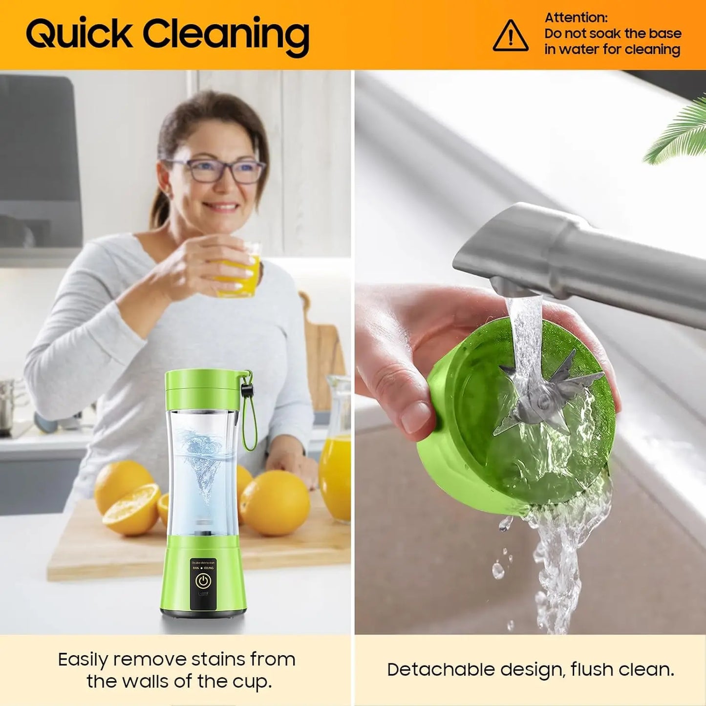 Mini Blender Portable USB – Smoothies, Shakes & Jus frais