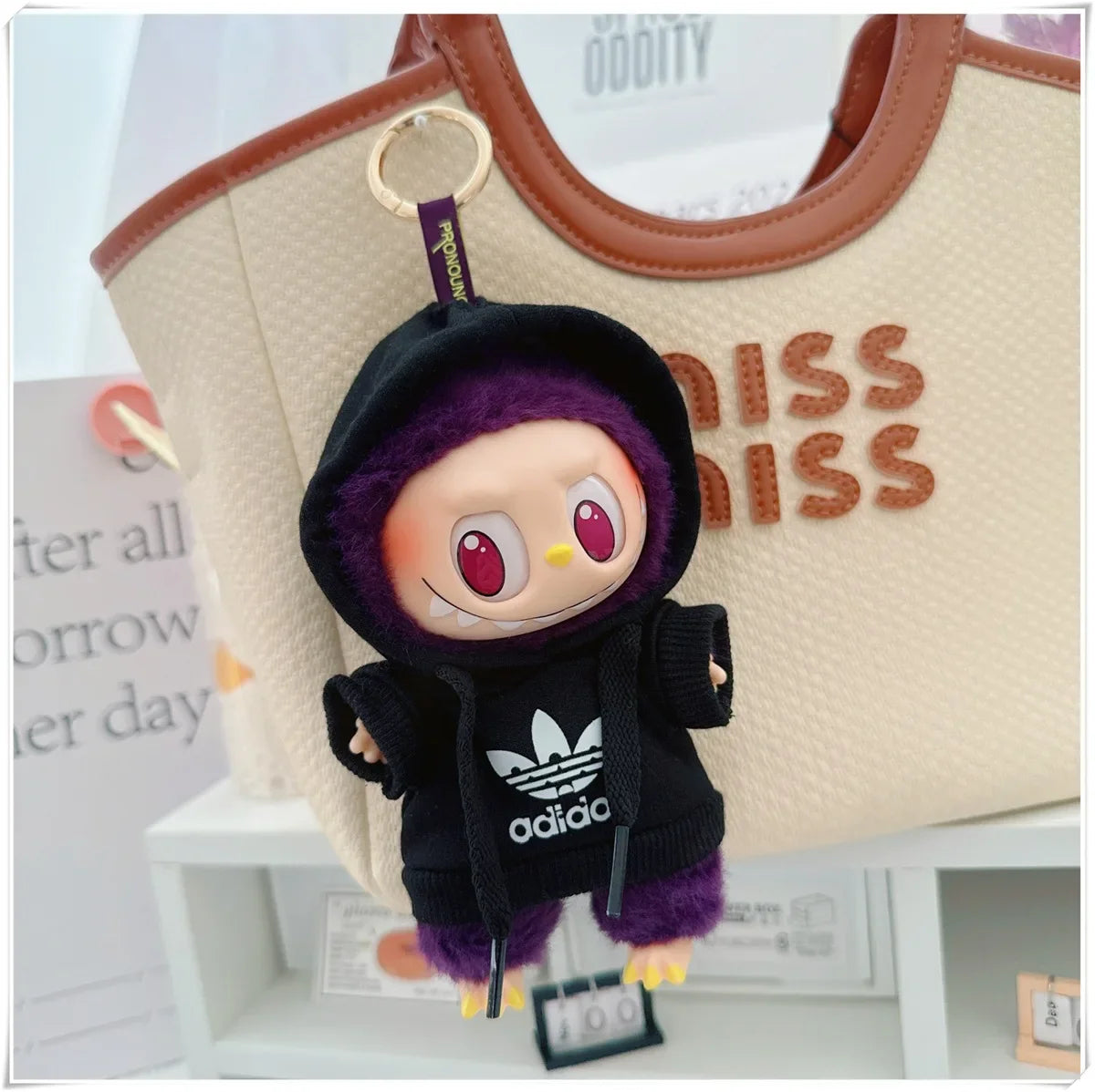 Vêtements pour Poupée Labubu – Ensemble Hoodie & Pantalon
