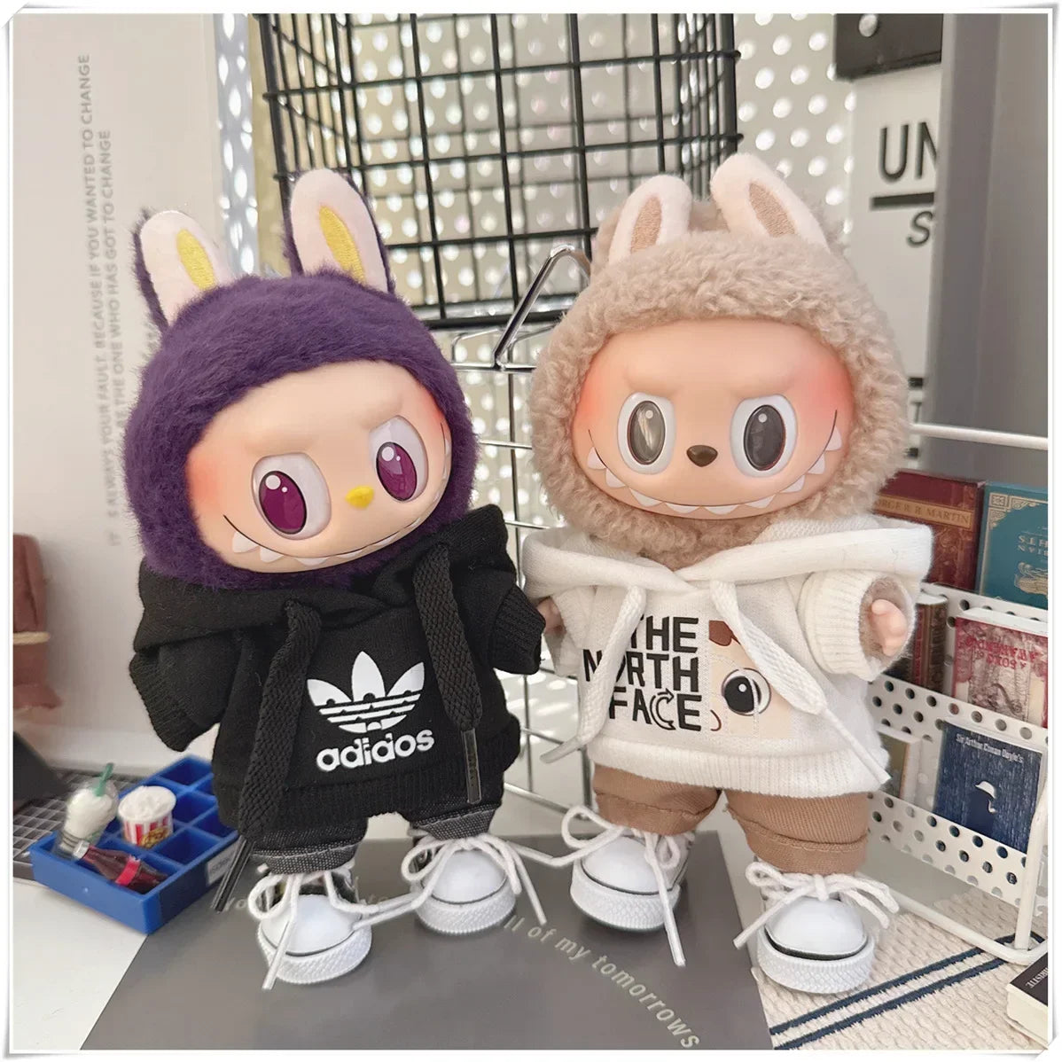 Vêtements pour Poupée Labubu – Ensemble Hoodie & Pantalon